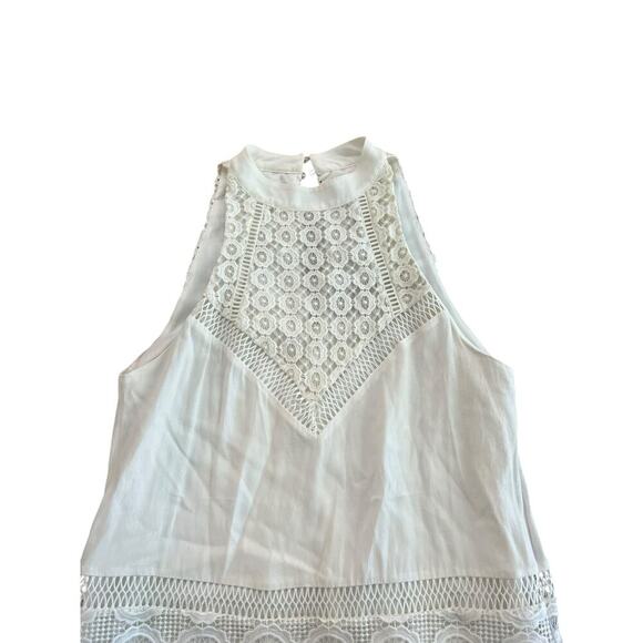 Lovers + Friends Women's Ivory Star Chaser Sleeveless Mini Dress Size Small - Picture 6 of 9